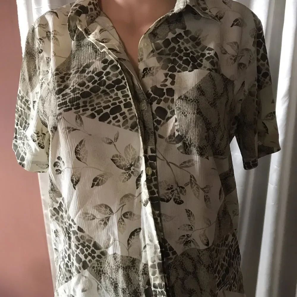 Alfred Dunner Floral Print Blouse sz. 18